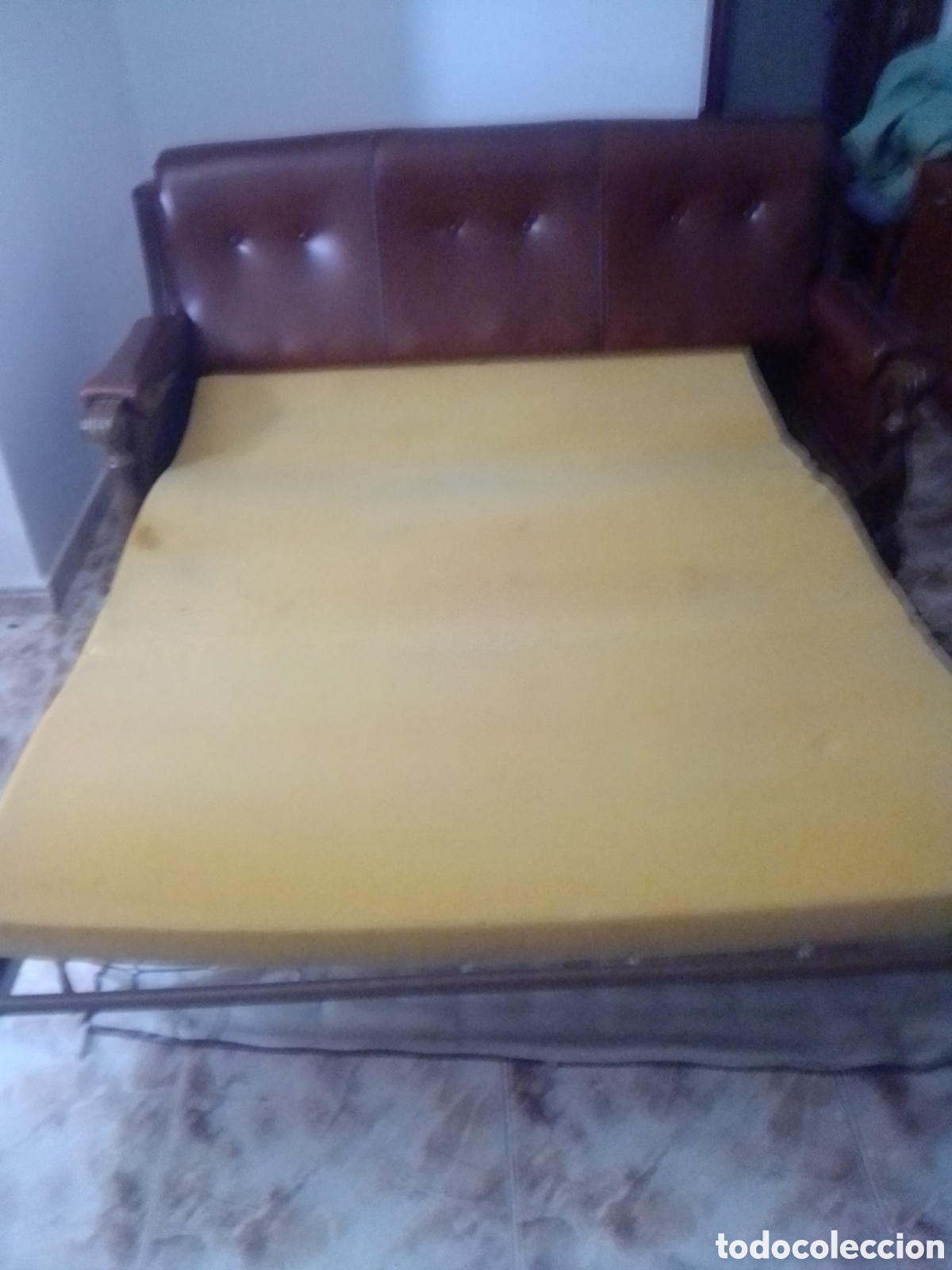 Antig&uuml;edades: Sof&aacute; cama vinta, totalmente nuevo de escay - Foto 4