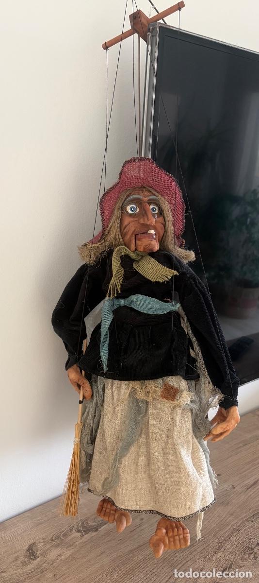 Antig&uuml;edades: Marioneta de bruja hecha a mano