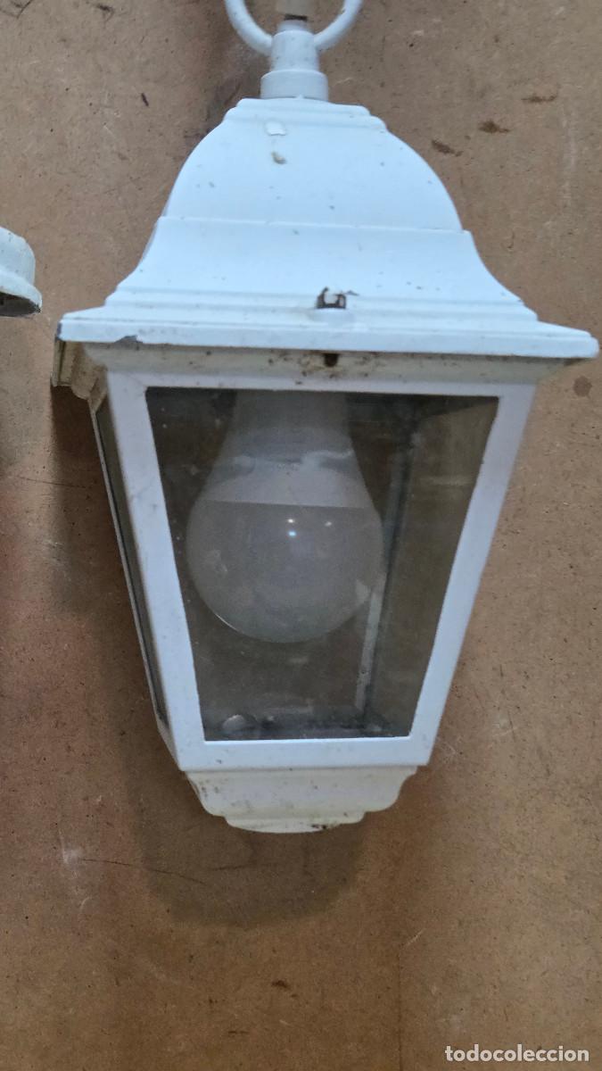 Antig&uuml;edades: farol de techo blanco - Foto 2