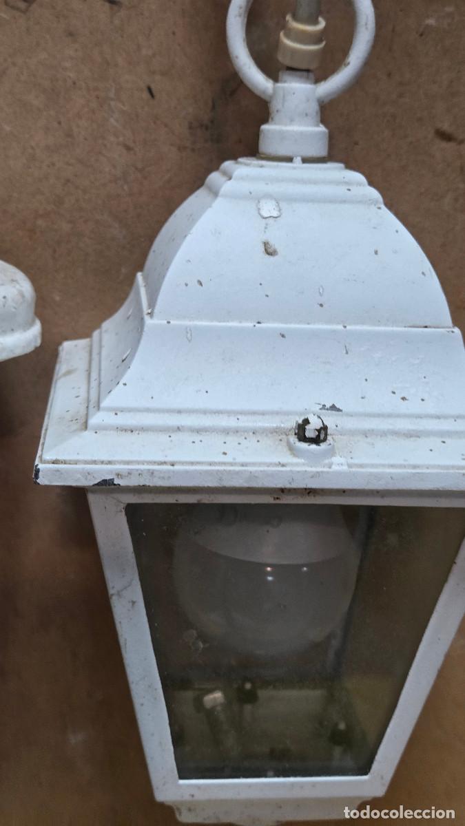 Antig&uuml;edades: farol de techo blanco - Foto 4