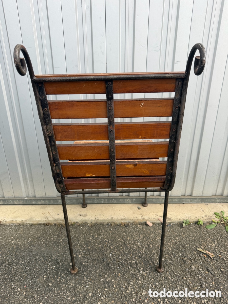 Antig&uuml;edades: Silla antigua forja y madera - Foto 2