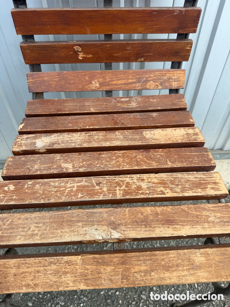 Antig&uuml;edades: Silla antigua forja y madera - Foto 4