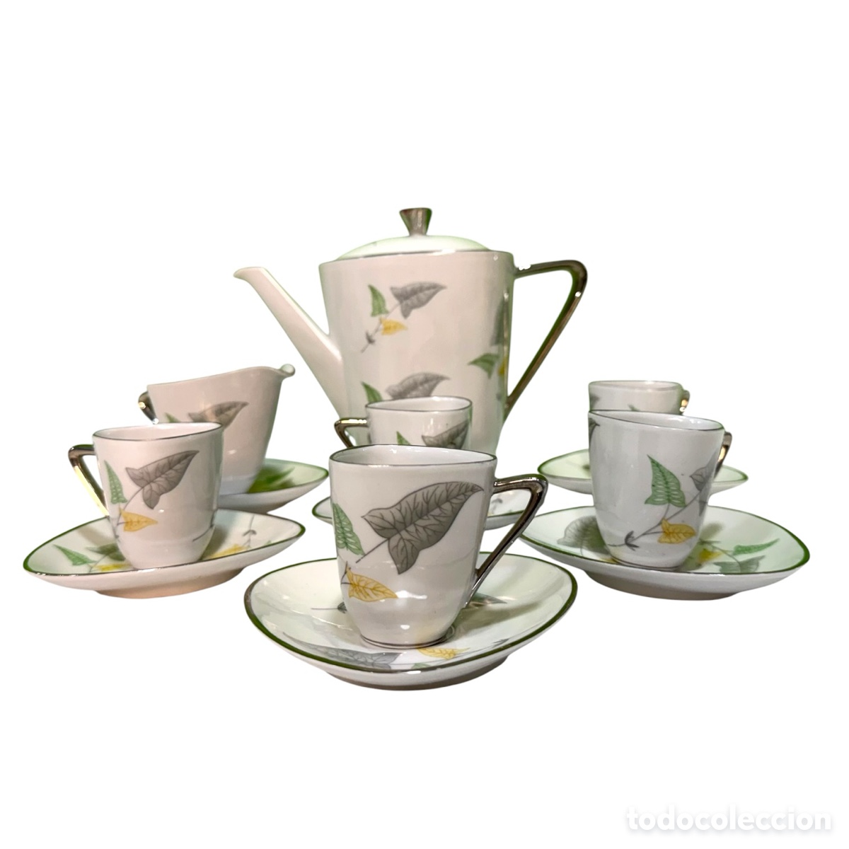 Antig&uuml;edades: LIMOGES. Juego de t&eacute; de porcelana Francesa G.P. Limoges
