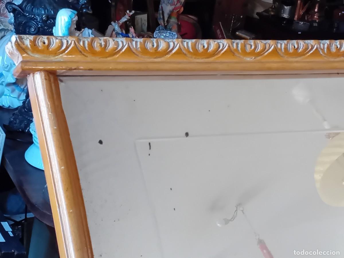 Antig&uuml;edades: Espejo biselado d&eacute;cada de los 50 - Foto 2