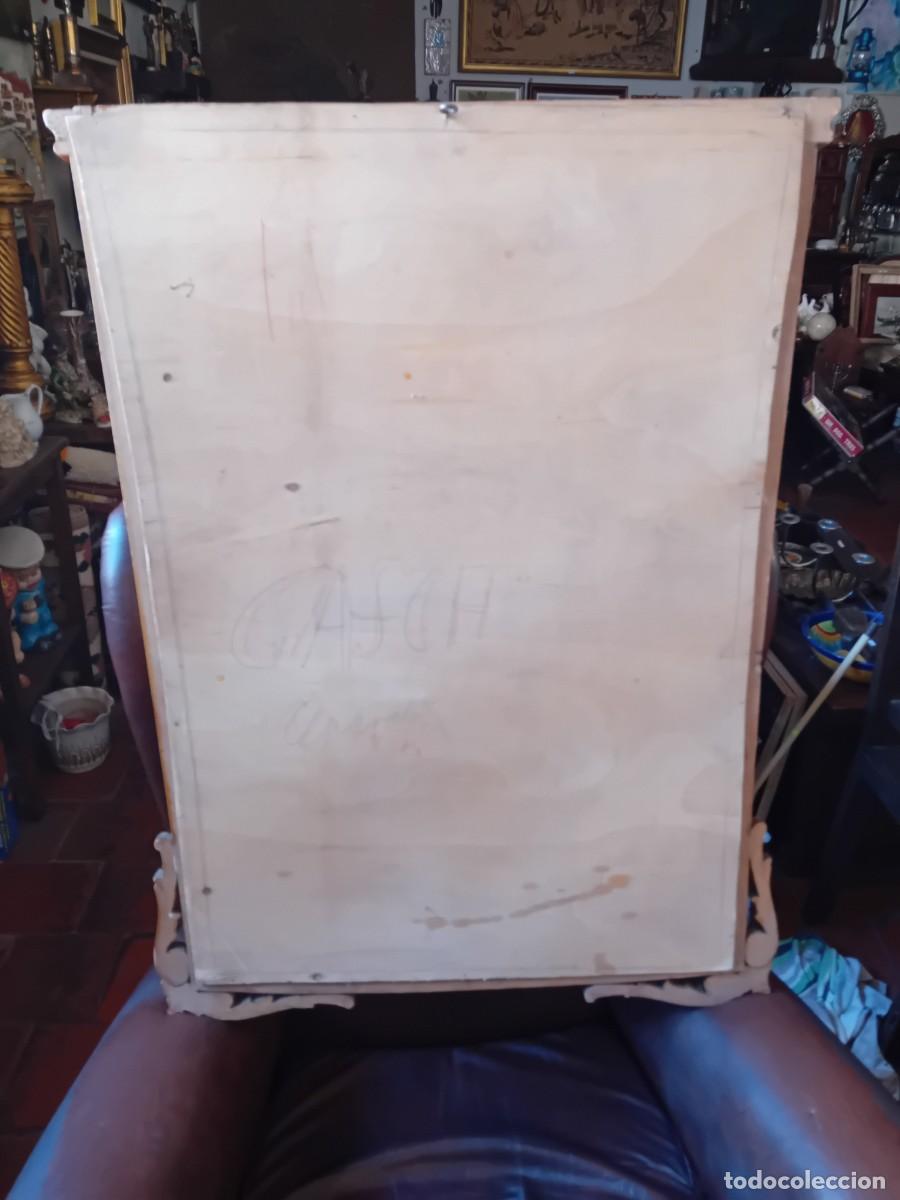 Antig&uuml;edades: Espejo biselado d&eacute;cada de los 50 - Foto 5