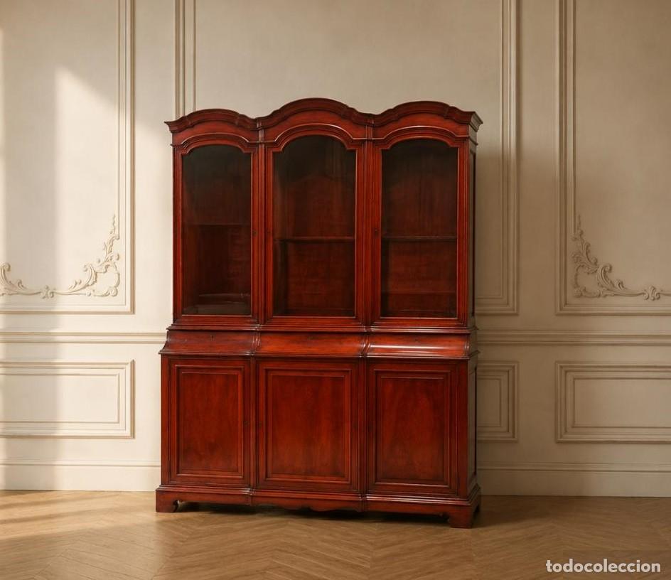 Antig&uuml;edades: Aparador Mueble Sal&oacute;n Librero Despacho antiguo estilo ingl&eacute;s Victoriano. Vitrina Estanter&iacute;a Librer&iacute;a