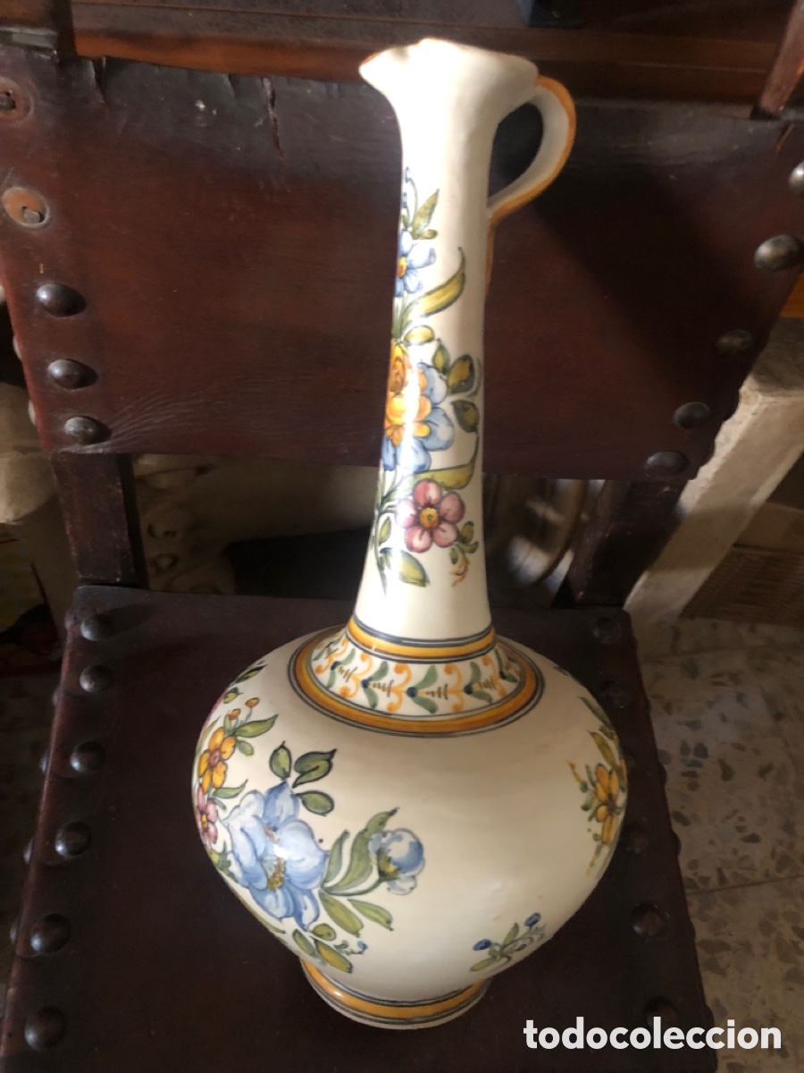 Antig&uuml;edades: jarron de talavera estilizado - Foto 2