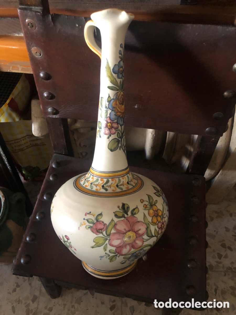 Antig&uuml;edades: jarron de talavera estilizado - Foto 1