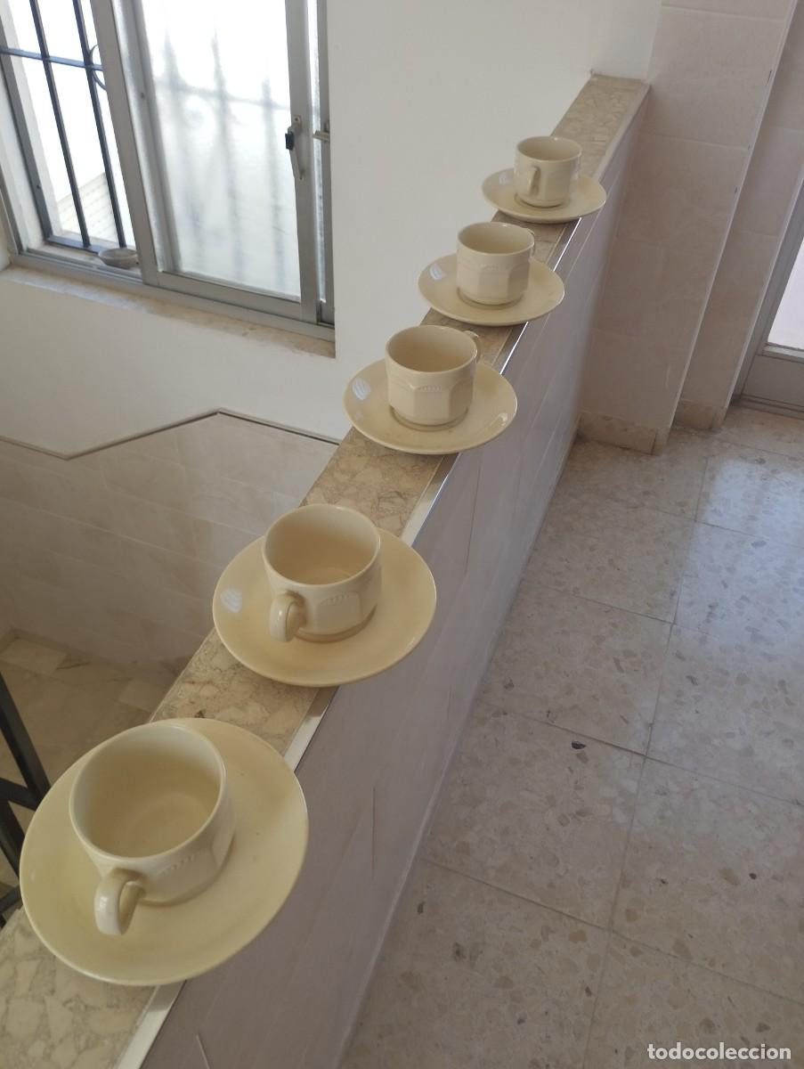Antig&uuml;edades: Tazas de caf&eacute; STEELITE de porcelana