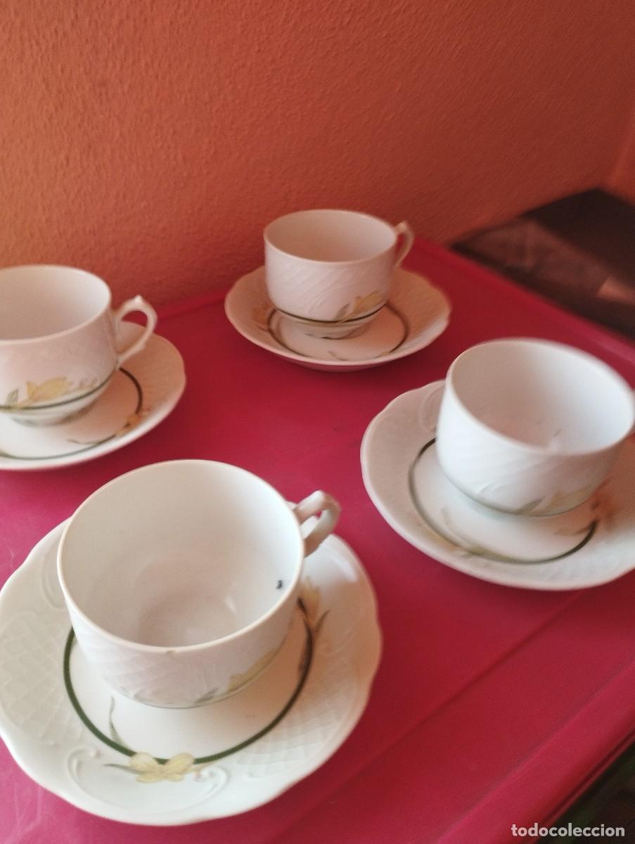 Antig&uuml;edades: Tazas y platos Bidasoa porcelana