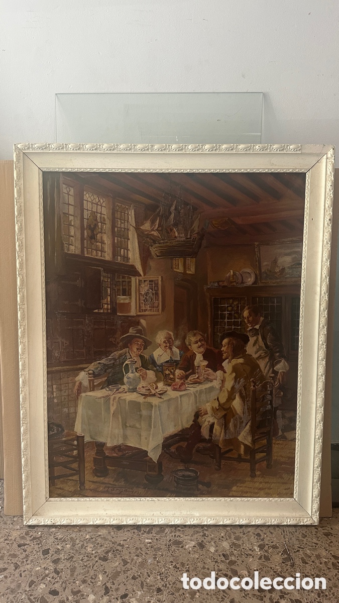 Antig&uuml;edades: OLEO SOBRE LIENZO. TARGA. A&Ntilde;O 1930