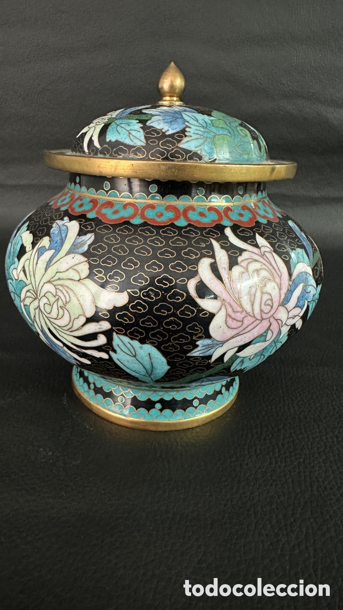Antig&uuml;edades: TIBOR ORIENTAL. CHINA. BRONCE Y ESMALTE CLOISONNE