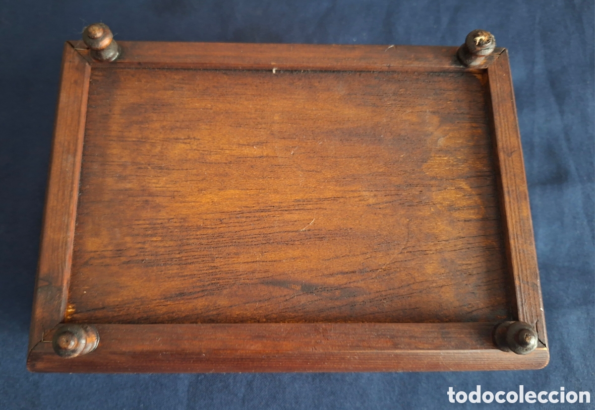 Antig&uuml;edades: Caja decorativa metal y madera - Foto 6