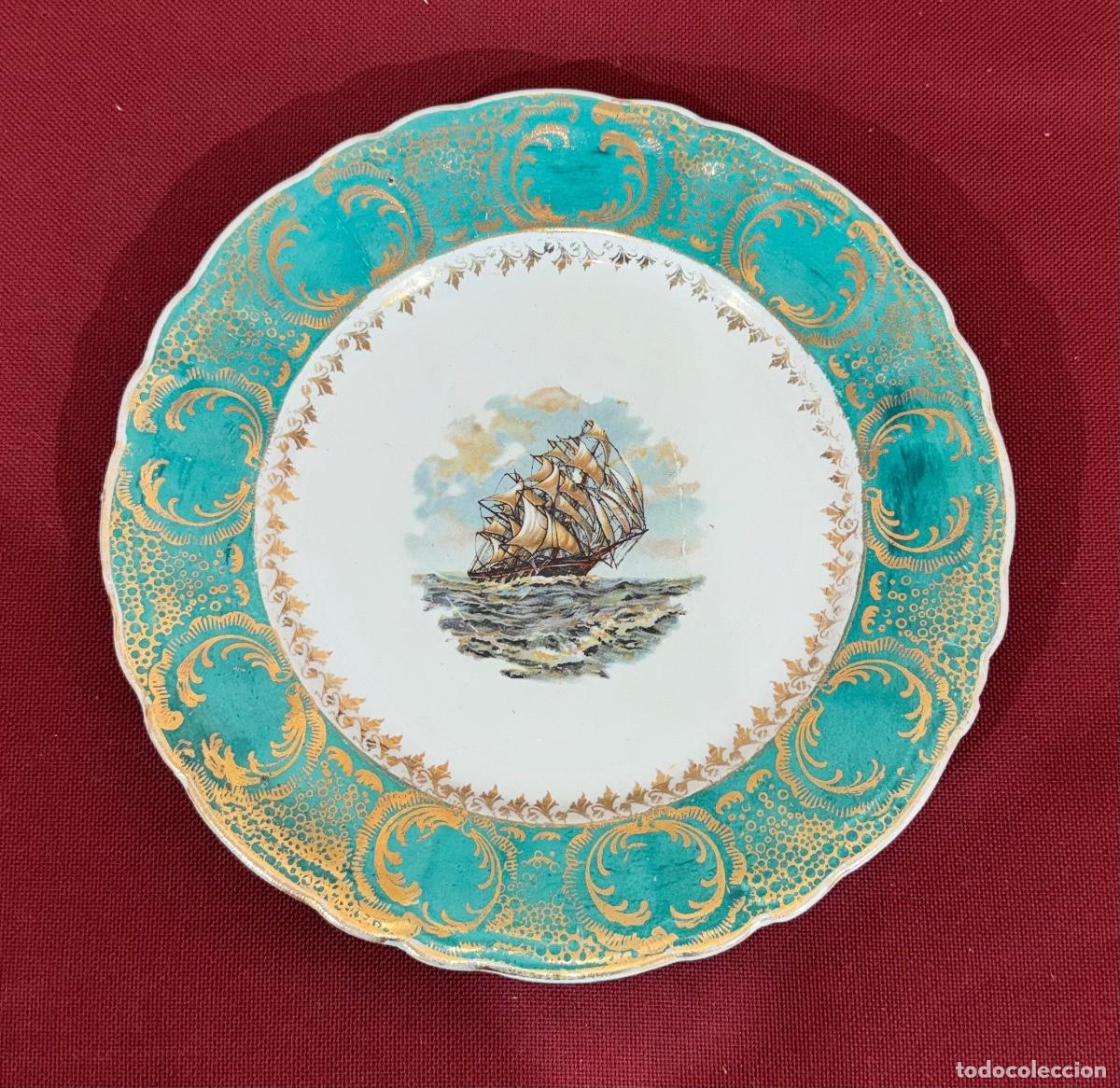 Antig&uuml;edades: Plato Decorativo de Porcelana Segovia