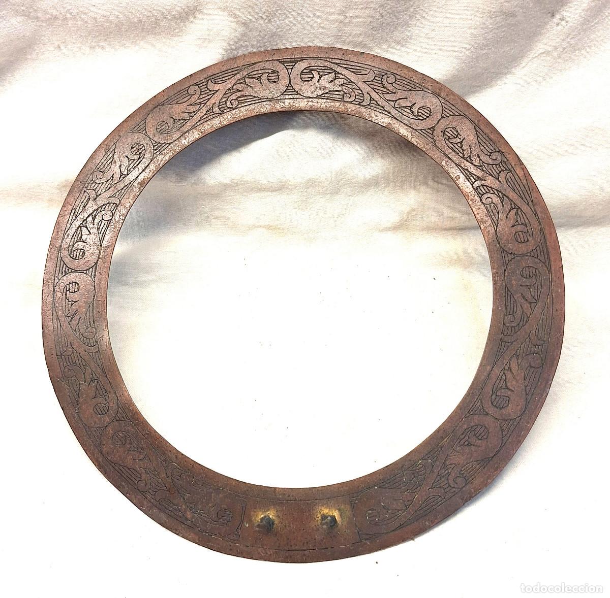 Antig&uuml;edades: Corona para Imagen Santo o Virgen Bronce Cinzelado. Med. 20 cm