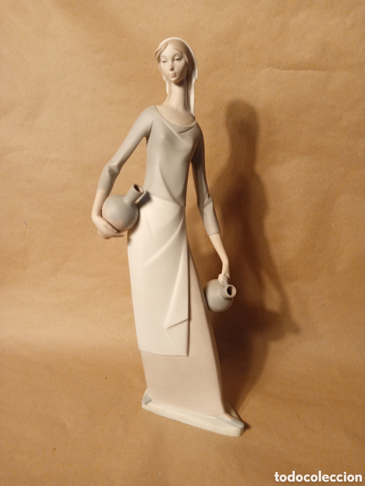 Antig&uuml;edades: Porcelana Nao by Lladr&oacute; Campesina a&ntilde;os 70