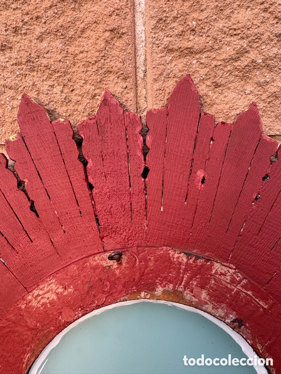 Antig&uuml;edades: GRAN ESPEJO SOL MADERA - Foto 12