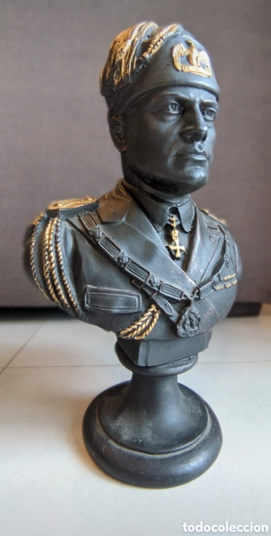 Antig&uuml;edades: Busto Benito Mussoloni - Foto 2