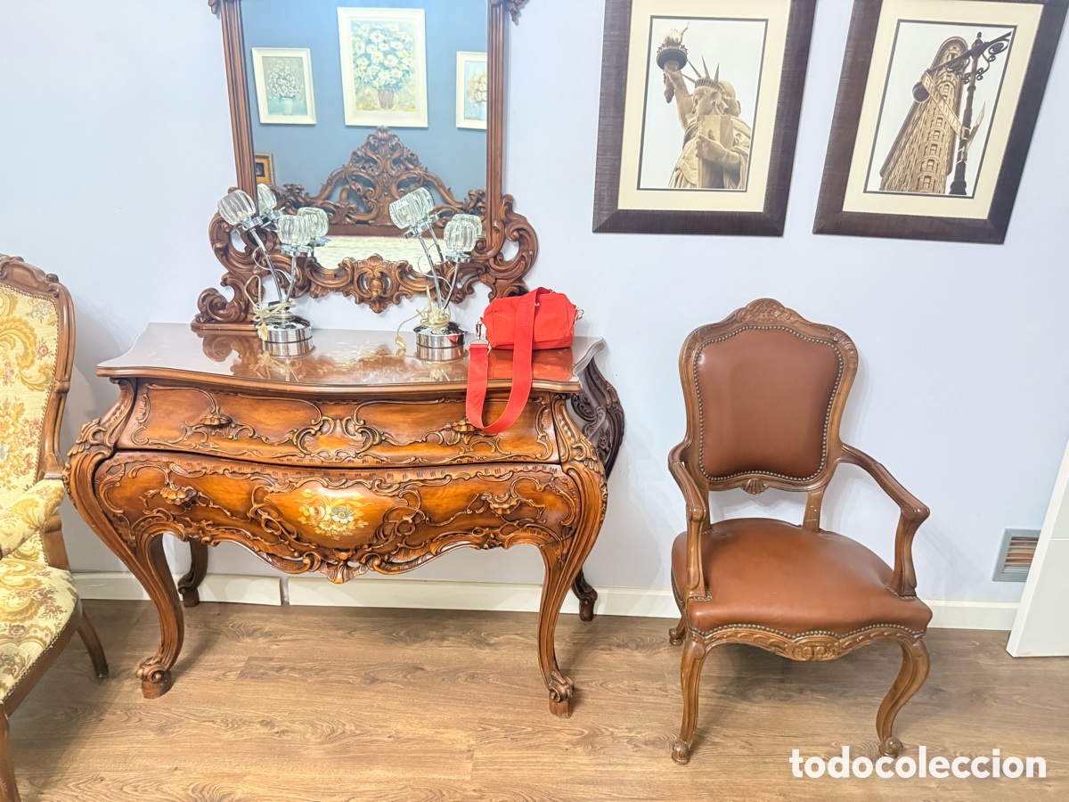 Antig&uuml;edades: Dormitorio nogal hecho a mano - Foto 2