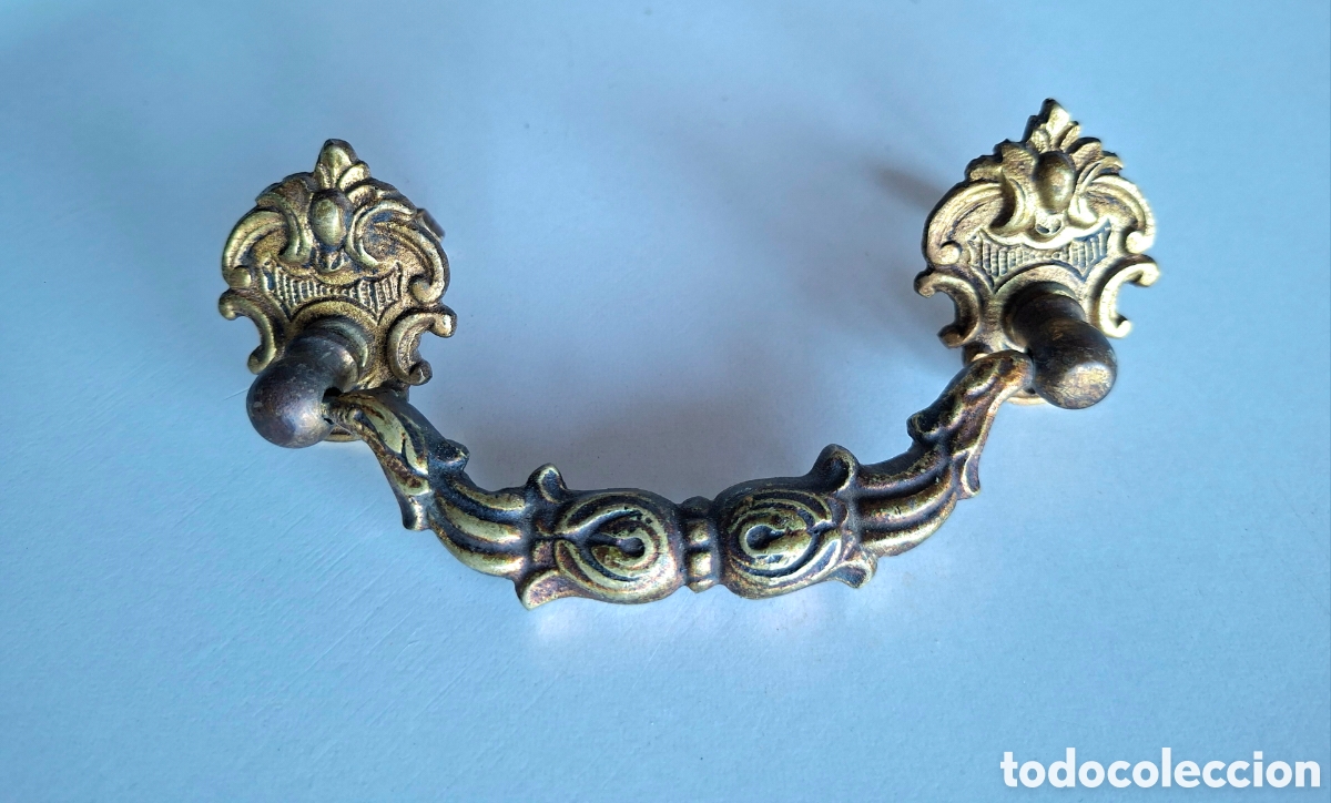 Antig&uuml;edades: 5 TIRADORES ANTIGUOS EN BRONCE - Foto 4