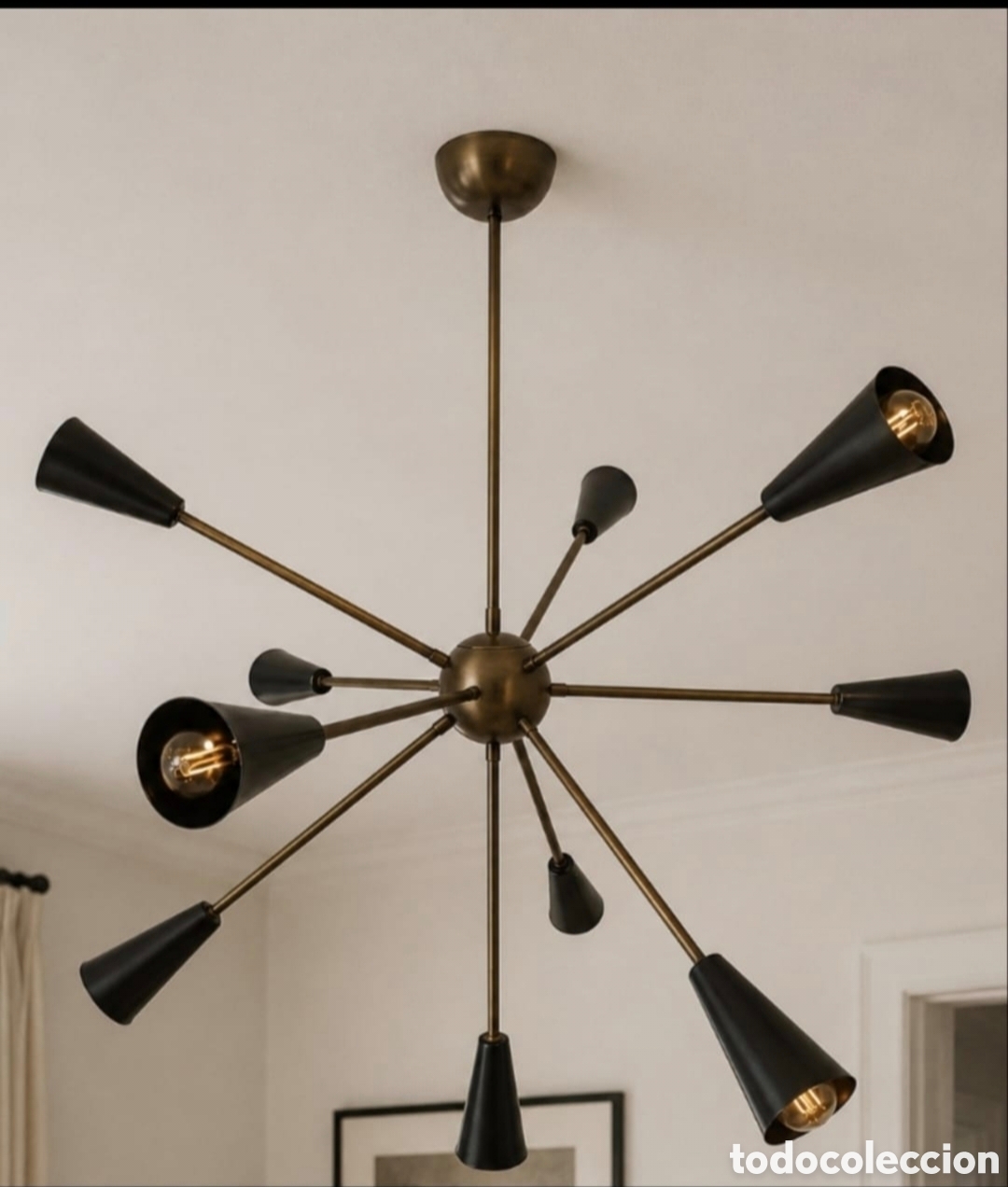 Antig&uuml;edades: L&aacute;mpara Sputnik CAMERIL. Estilo STILNOVO - Hotel Miguel &Aacute;ngel de Madrid. (Precio original 1700&euro;)
