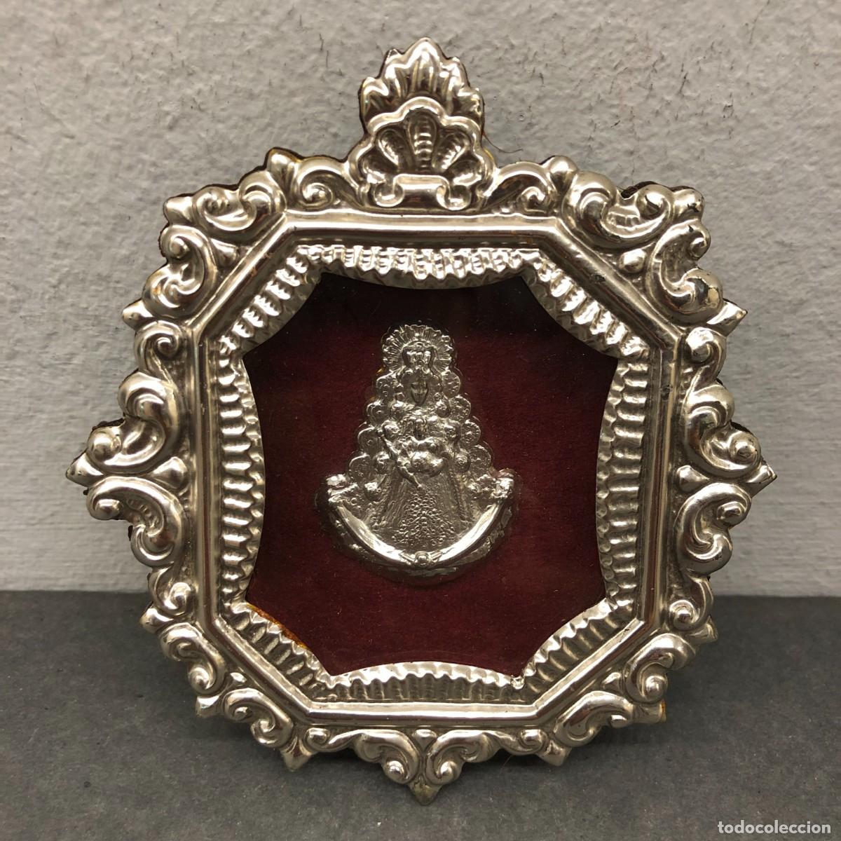 Antig&uuml;edades: RELICARIO - VIRGEN DE COVADONGA - 11 X 10 CM TOTAL - PRECIOSO LOTE RELIGIOSO / 1613