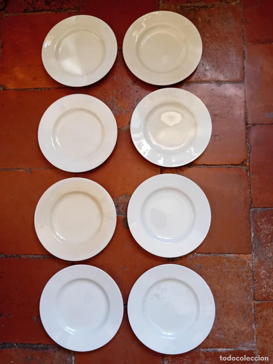 Antig&uuml;edades: 8 platos de postre de Vargas Segovia d&eacute;cada de los 40/50