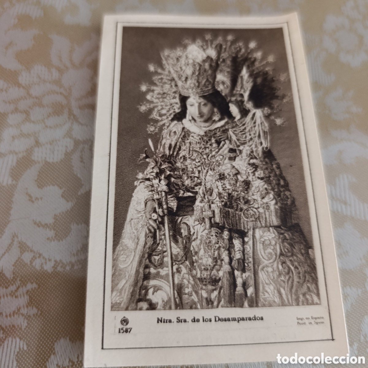 Antig&uuml;edades: Virgen de los Desamparados, Teruel,Bronchales, a&ntilde;o 1957