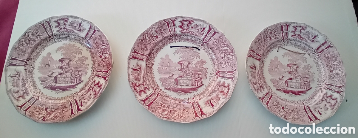 Antig&uuml;edades: 3 PLATOS SARGALEDOS , 3 &Eacute;POCA - Foto 5
