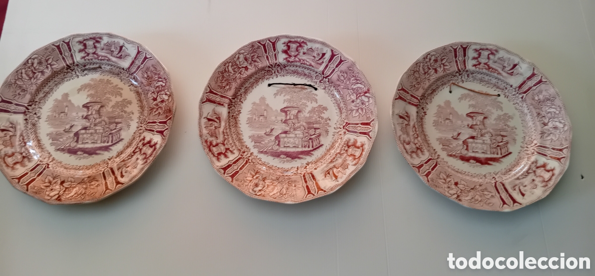 Antig&uuml;edades: 3 PLATOS SARGALEDOS , 3 &Eacute;POCA - Foto 6
