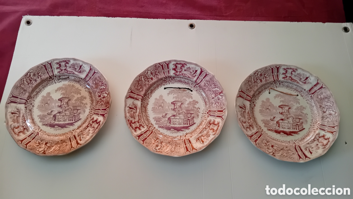 Antig&uuml;edades: 3 PLATOS SARGALEDOS , 3 &Eacute;POCA - Foto 7