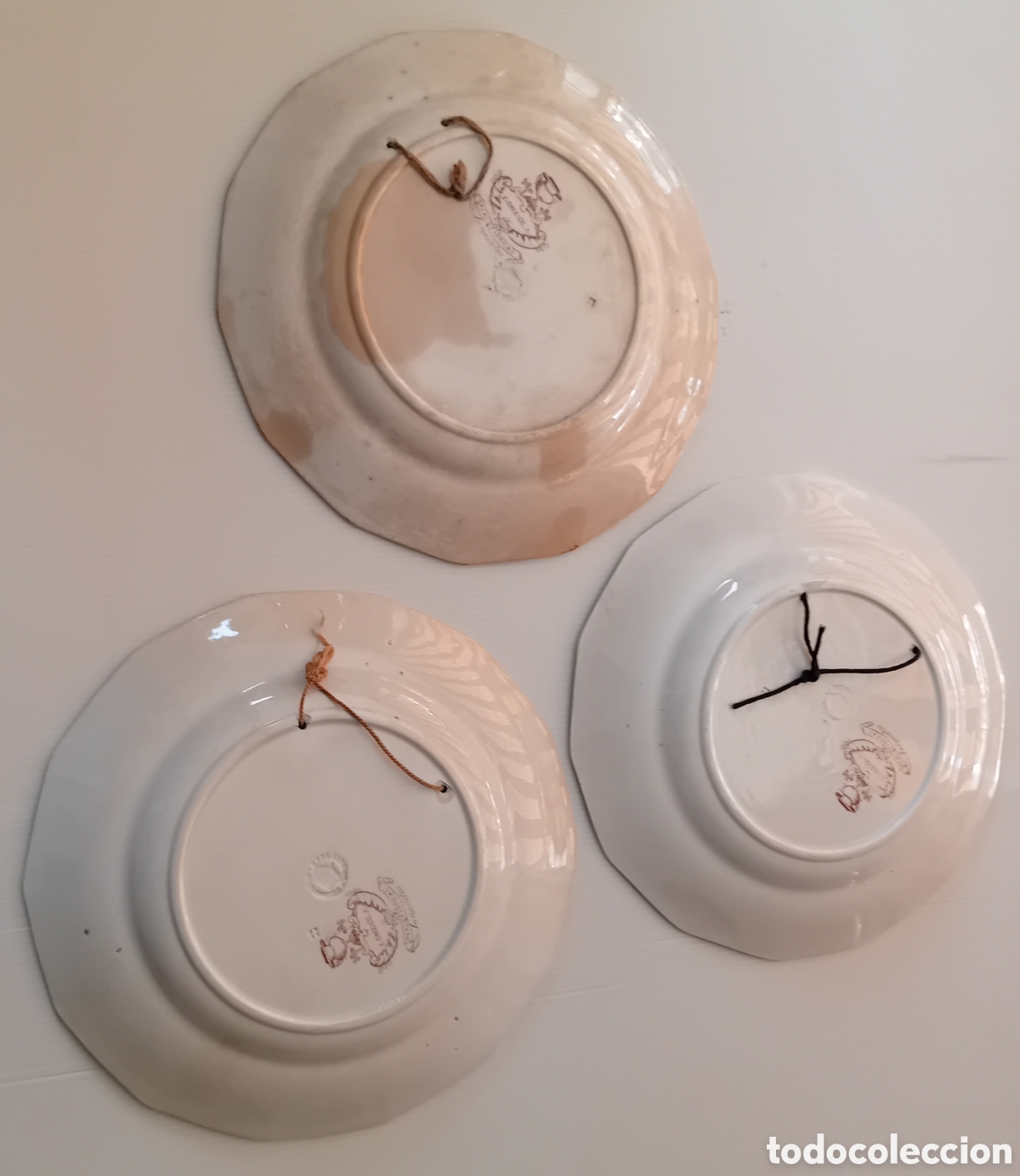Antig&uuml;edades: 3 PLATOS SARGALEDOS , 3 &Eacute;POCA - Foto 8