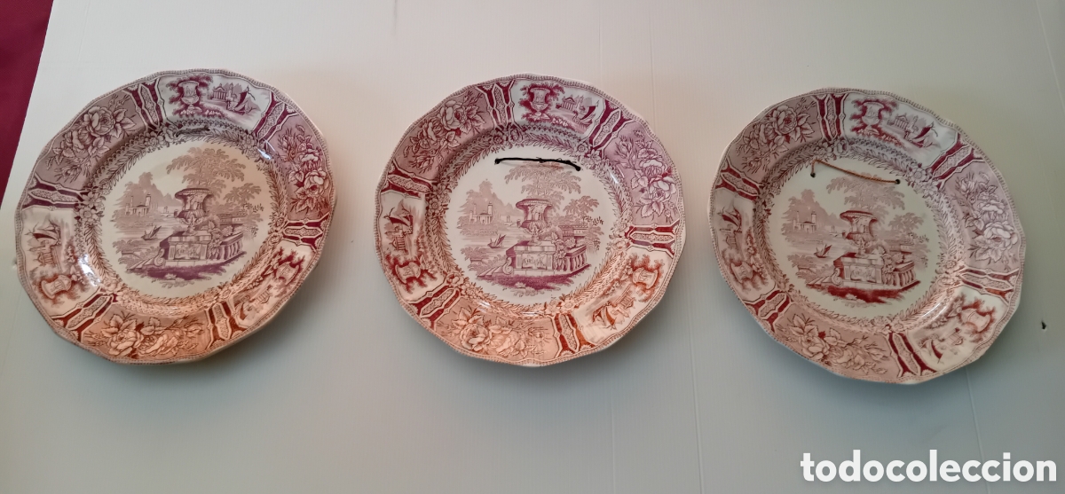 Antig&uuml;edades: 3 PLATOS SARGALEDOS , 3 &Eacute;POCA