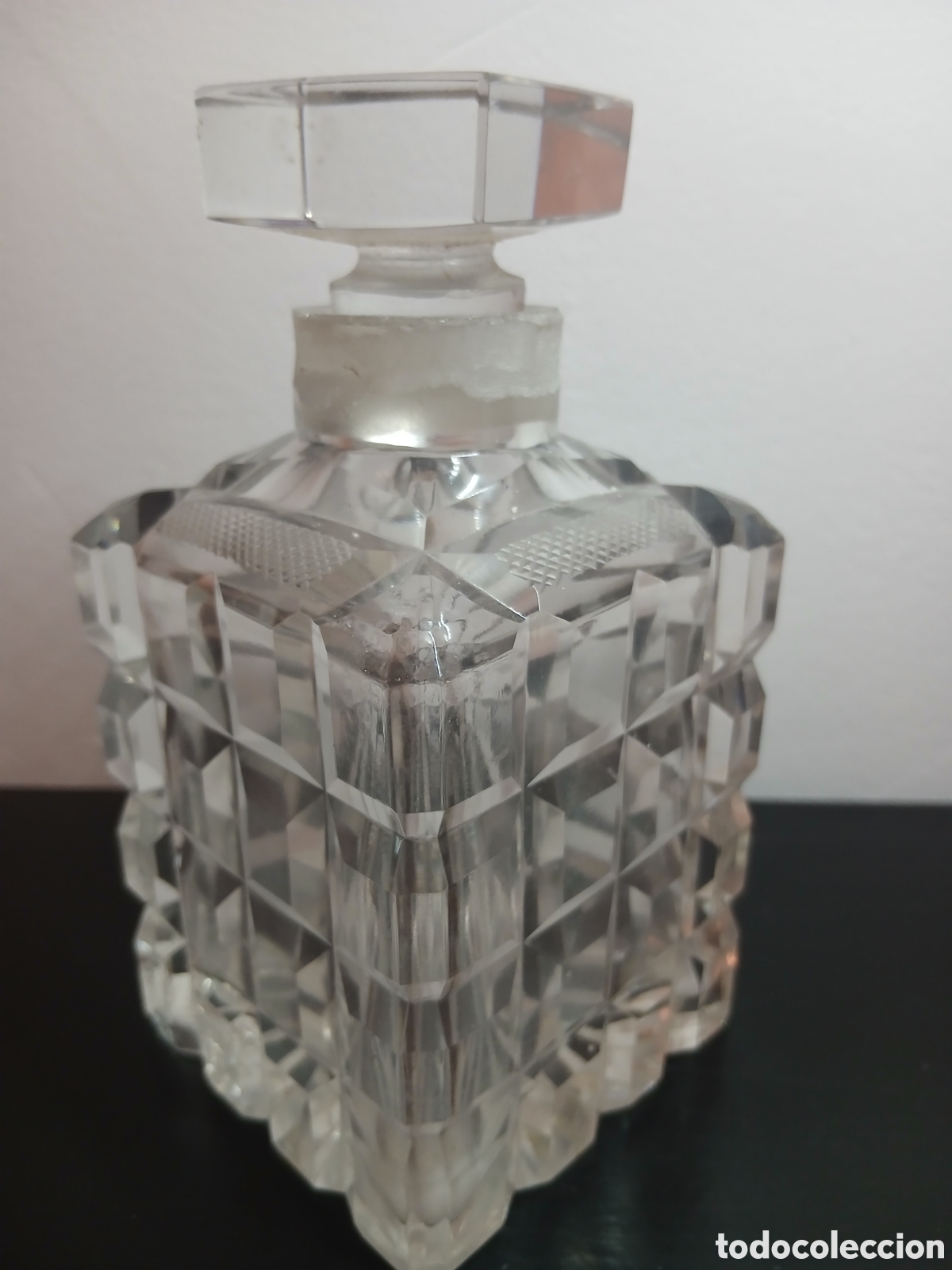Antig&uuml;edades: Antigua LICORERA CRISTAL TALLADO