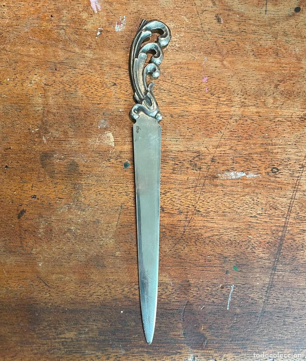 Antig&uuml;edades: Abrecartas de plata. 15 cm. 24 gr. - Foto 3