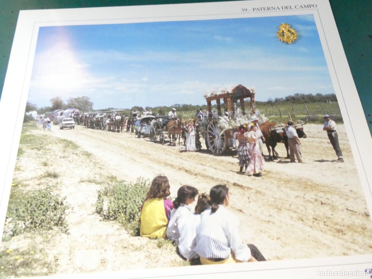 Antig&uuml;edades: INSIGNIA MEDALLITA ROCIERA + L&Aacute;MINA HERMANDAD VIRGEN ROC&Iacute;O 39 PATERNA DEL CAMPO HUELVA