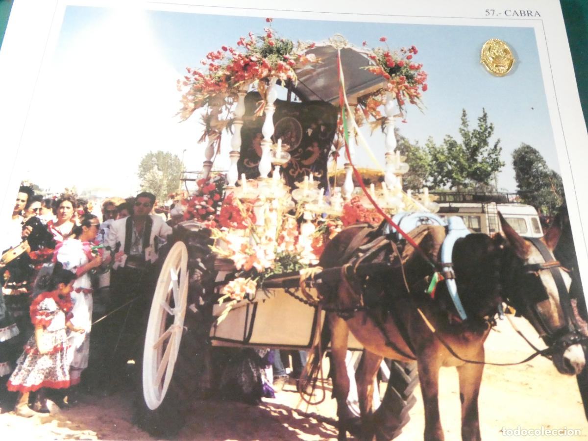 Antig&uuml;edades: INSIGNIA MEDALLITA ROCIERA + L&Aacute;MINA HERMANDAD VIRGEN ROC&Iacute;O 57 CABRA C&Oacute;RDOBA