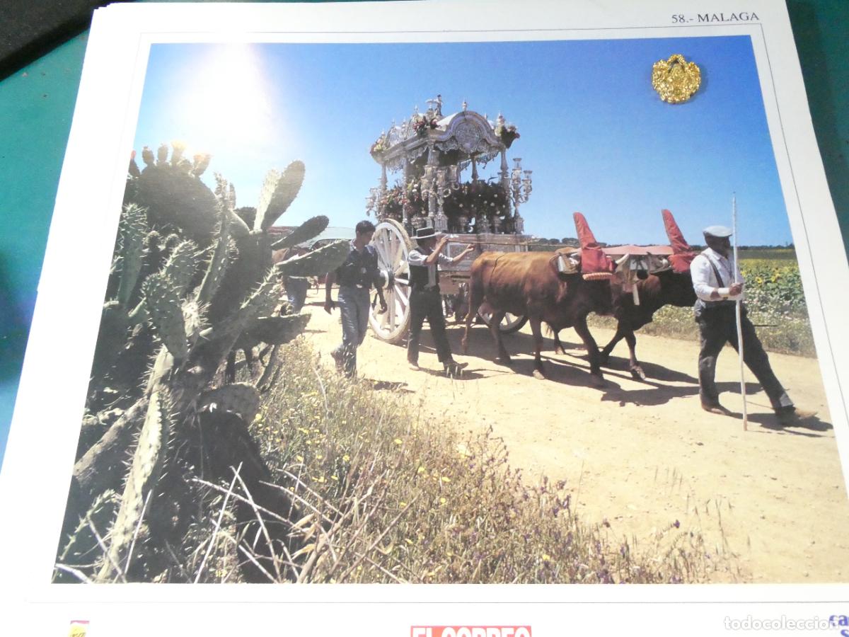 Antig&uuml;edades: INSIGNIA MEDALLITA ROCIERA + L&Aacute;MINA HERMANDAD VIRGEN ROC&Iacute;O 58 M&Aacute;LAGA