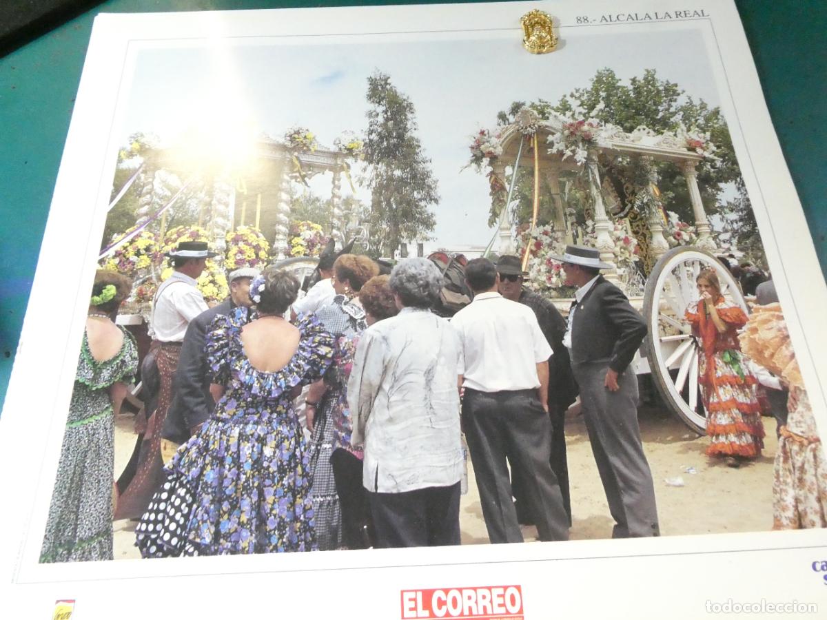 Antig&uuml;edades: INSIGNIA MEDALLITA ROCIERA + L&Aacute;MINA HERMANDAD VIRGEN ROC&Iacute;O 88 ALCAL&Aacute; LA REAL JAEN
