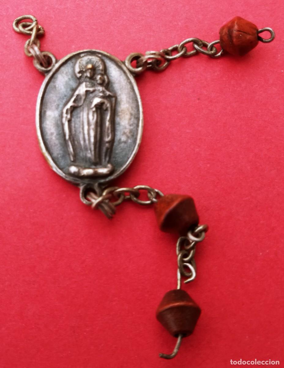Antig&uuml;edades: Medalla Relicario Antigua Virgen de Garabandal. Tocado por la Sant&iacute;sima Virgen.