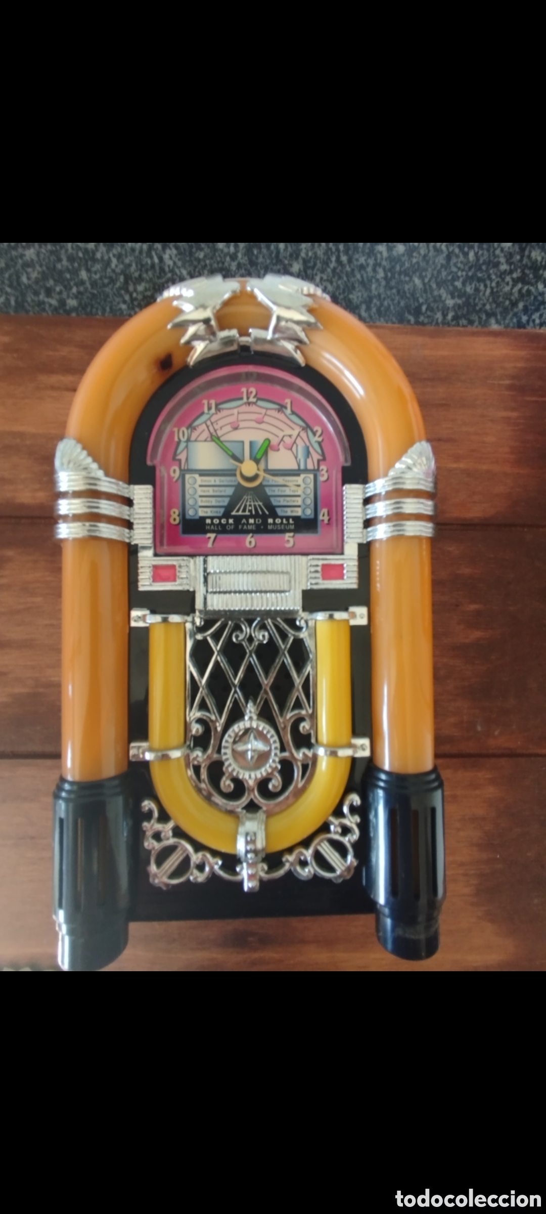 Antig&uuml;edades: Reloj Despertador Jukebox Retro Rock & Roll