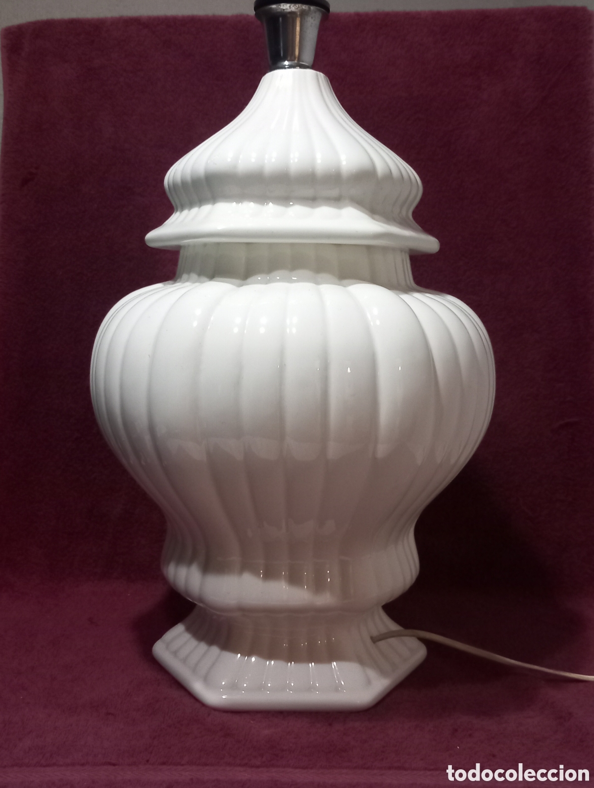 Antig&uuml;edades: GRAN LAMPARA DE MANISES(CERAMICA ESMALTADA)GRAN TAMA&Ntilde;O 55cm&times;33cm