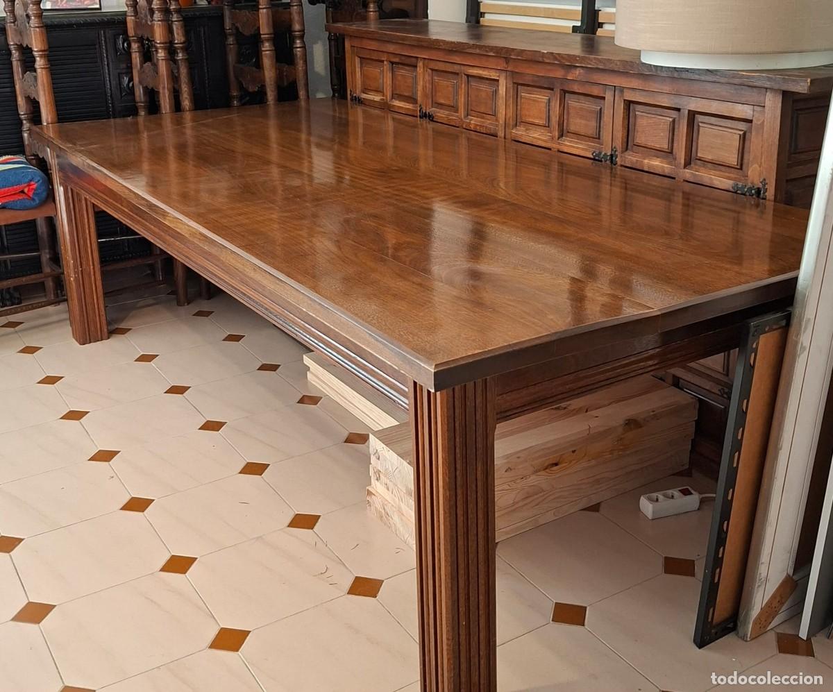 Antig&uuml;edades: Mesa de madera de roble boliviano, en muy buen estado