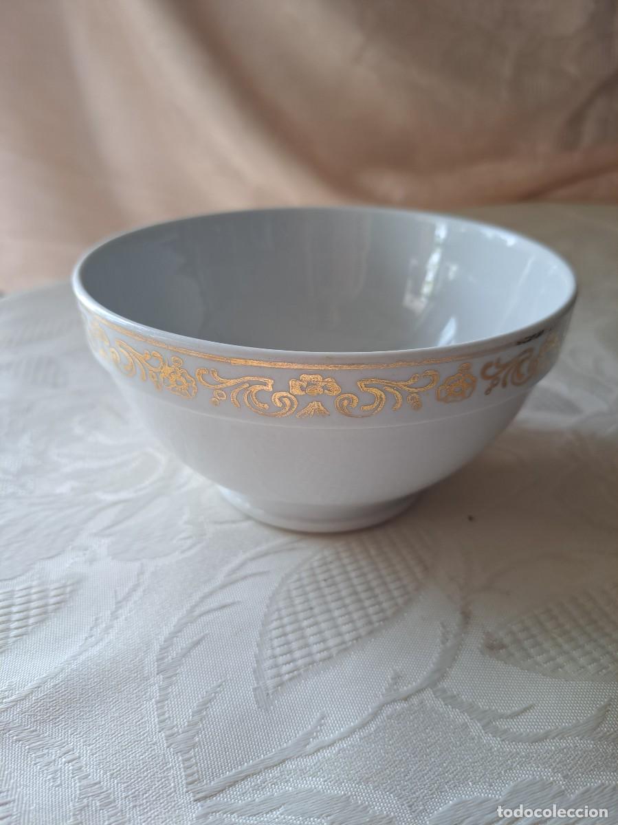 Antig&uuml;edades: Taz&oacute;n bol de desayuno de porcelana Richard Ginori. 1950