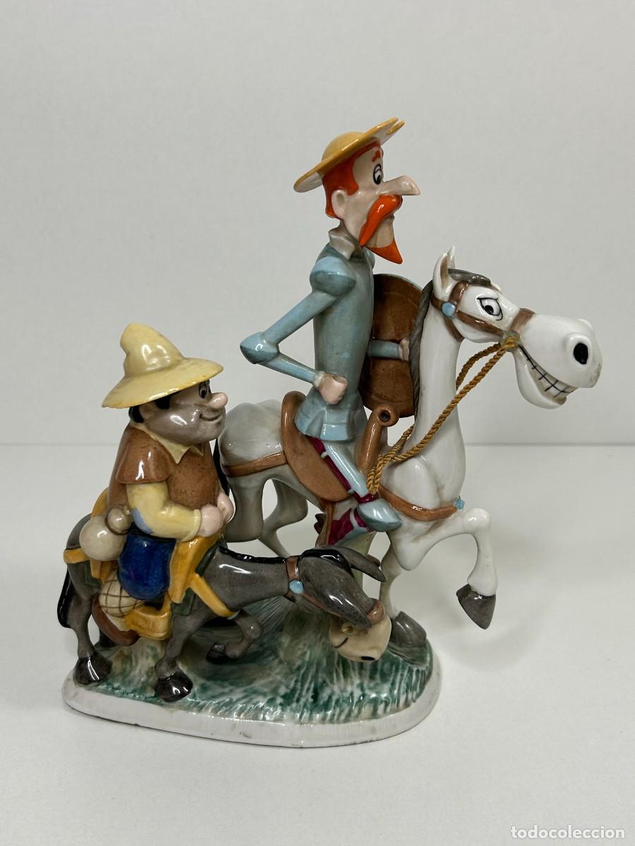 Antig&uuml;edades: ANTIGUA FIGURA PORCELANA DON QUIJOTE DE LA MANCHA CRUZ DELGADO,JOSE ROMAGOSA,SUREDA SPAIN