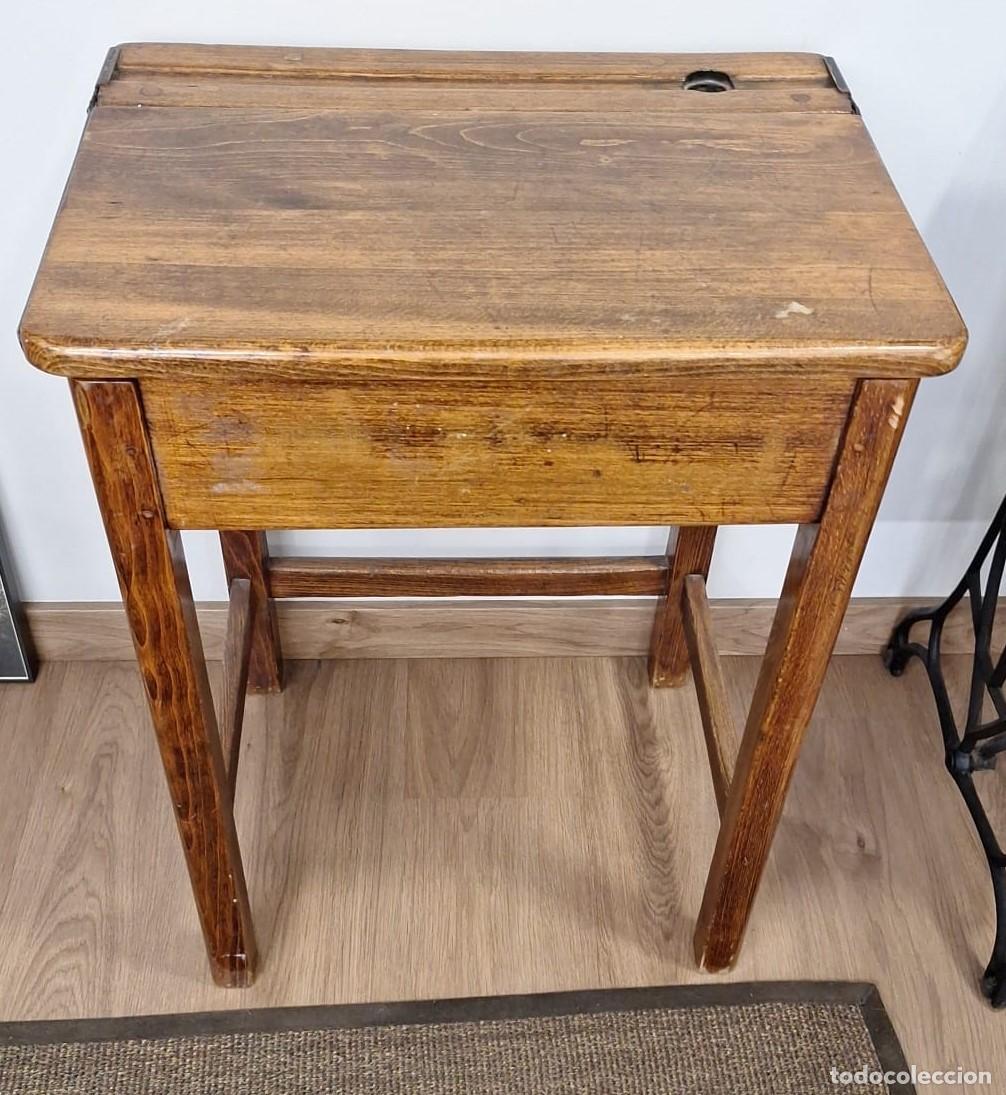 Antig&uuml;edades: Precioso Pupitre escolar A&ntilde;os 50