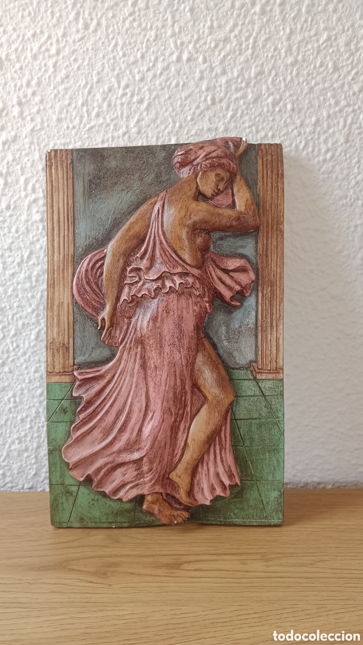Antig&uuml;edades: Bajorrelieve bailarina vintage