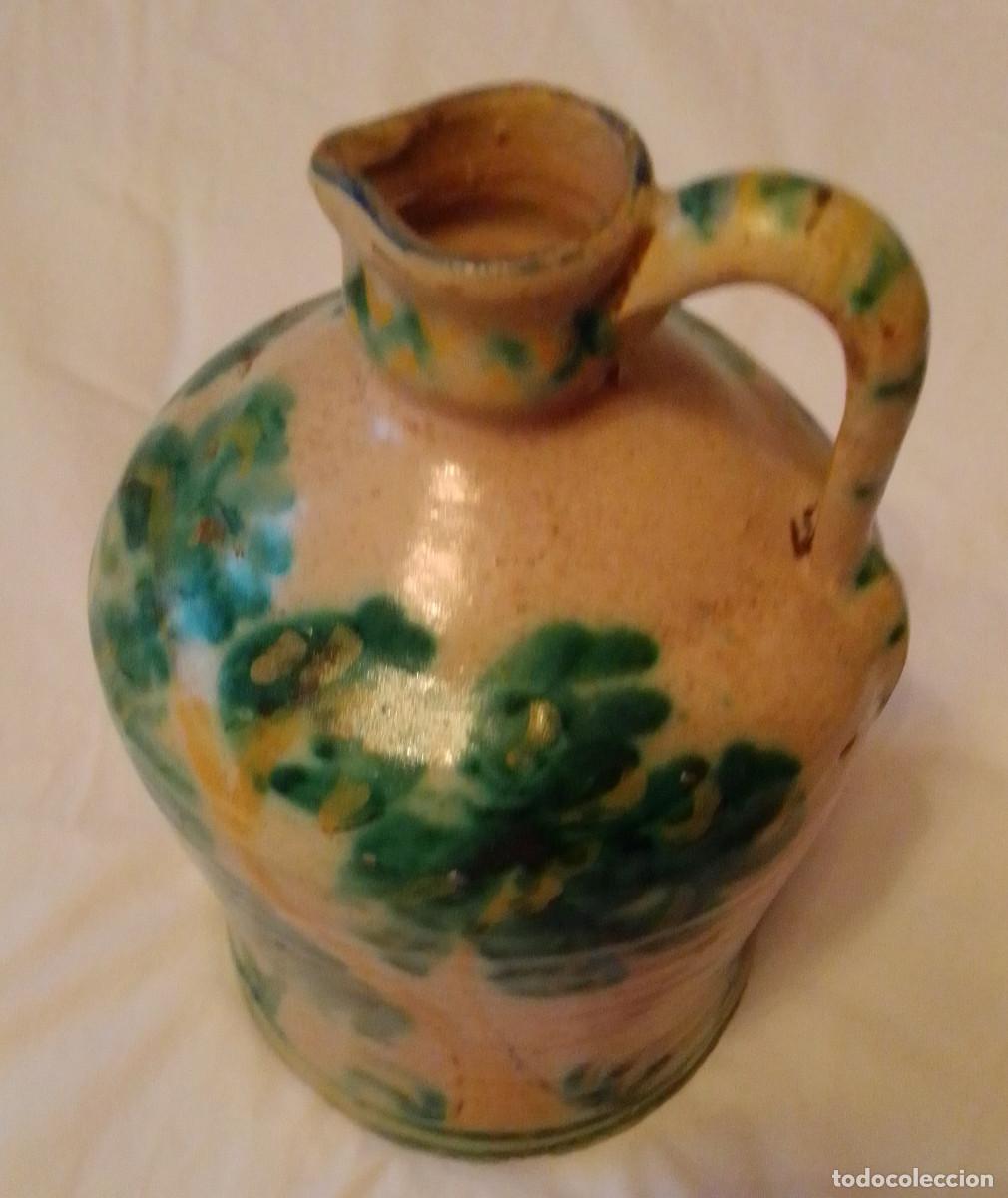 Antig&uuml;edades: alcuza ceramica puente del arzobispo Siglo XVIII