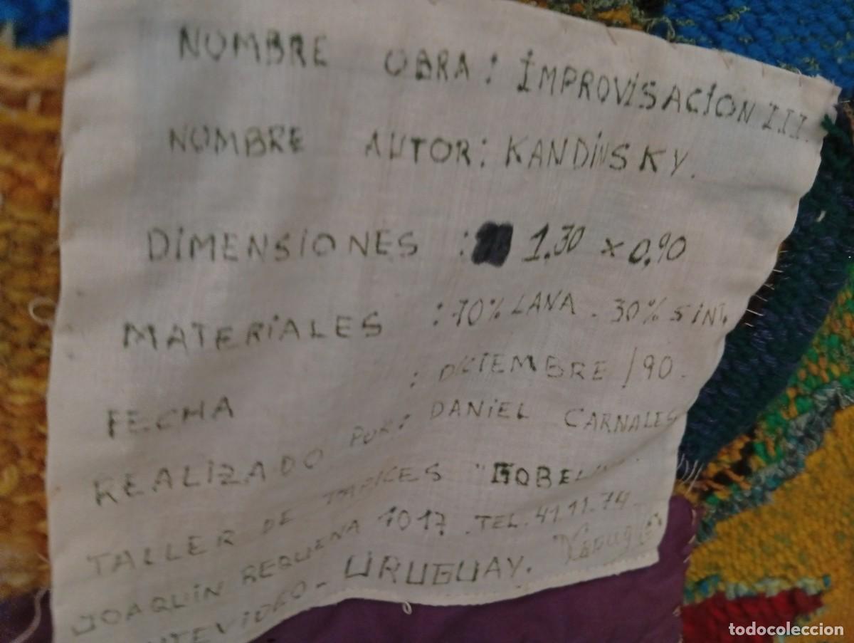 Antig&uuml;edades: TAPIZ Daniel Carnales Uruguay 1990 - Foto 3