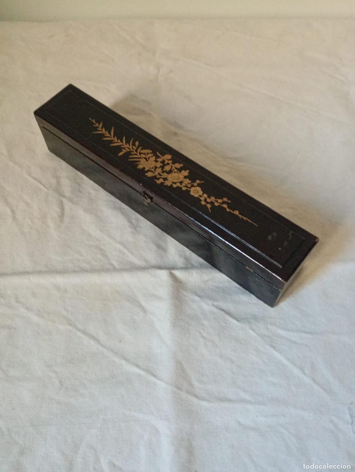 Antiguidades: Caja antigua china de abanico